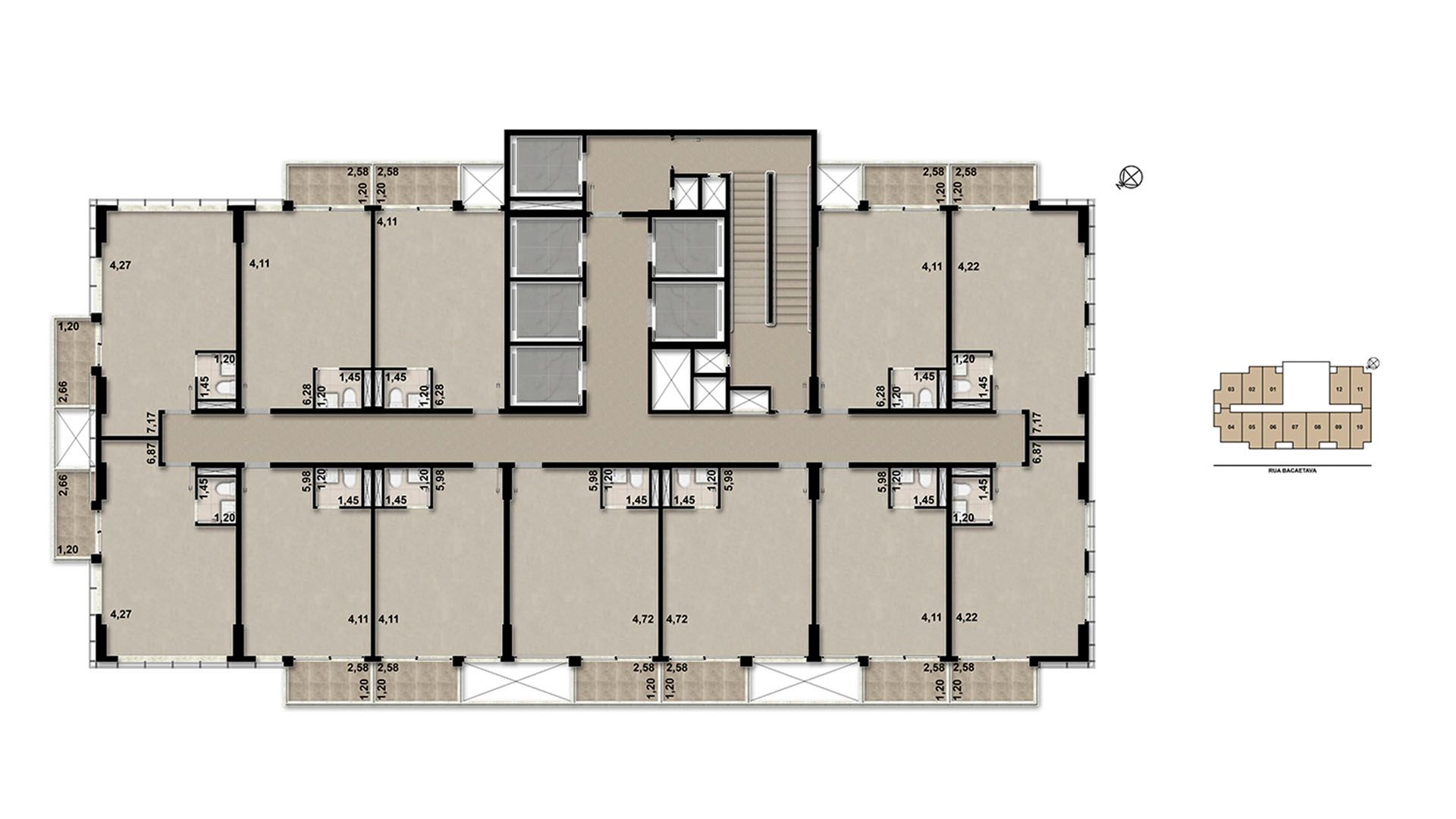 Planta - Sala Comercial Office no Brooklin, com 31m² e vaga - Investimoveis