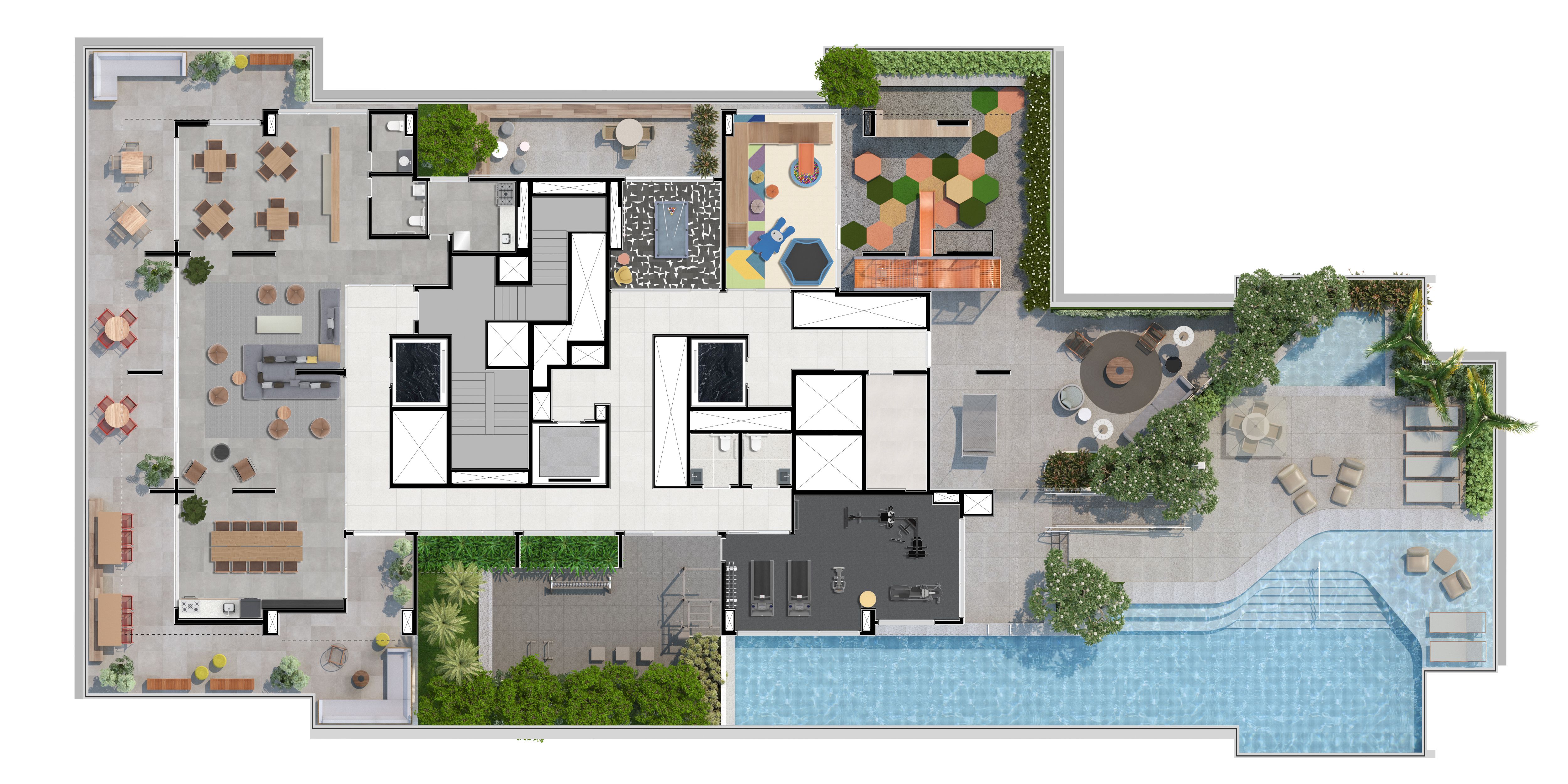 Planta - APARTAMENTO 3 SUÍTES na Vila Madalena | 190m Metrô | Edição Limitada Jonas Birger - Investimoveis