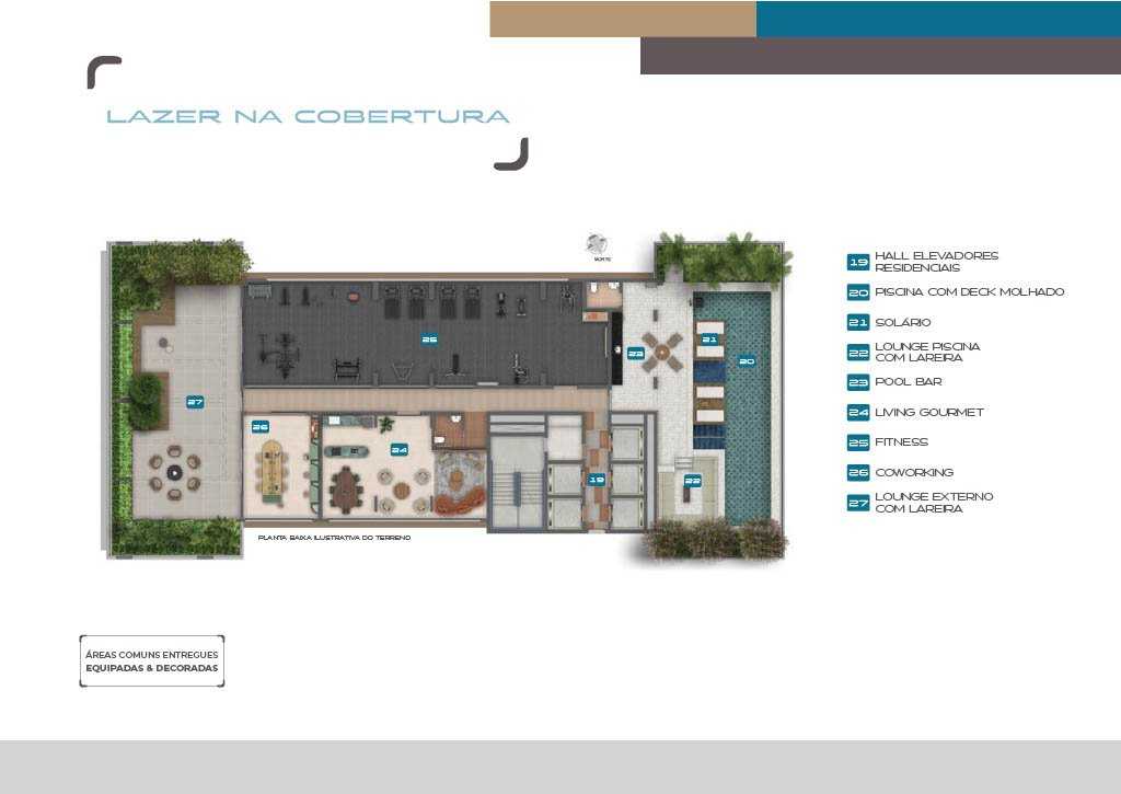 Planta - Apartamento de 1 Dormitório à Venda na Bela Vista: Viva com Conforto e Lazer Completo - Investimoveis