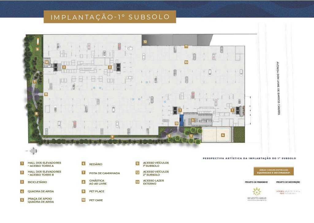 Planta - Apartamento 3 Dorms (94m²) em São Bernardo | Lazer de Resort + Depósito Privativo no Planalto - Investimoveis