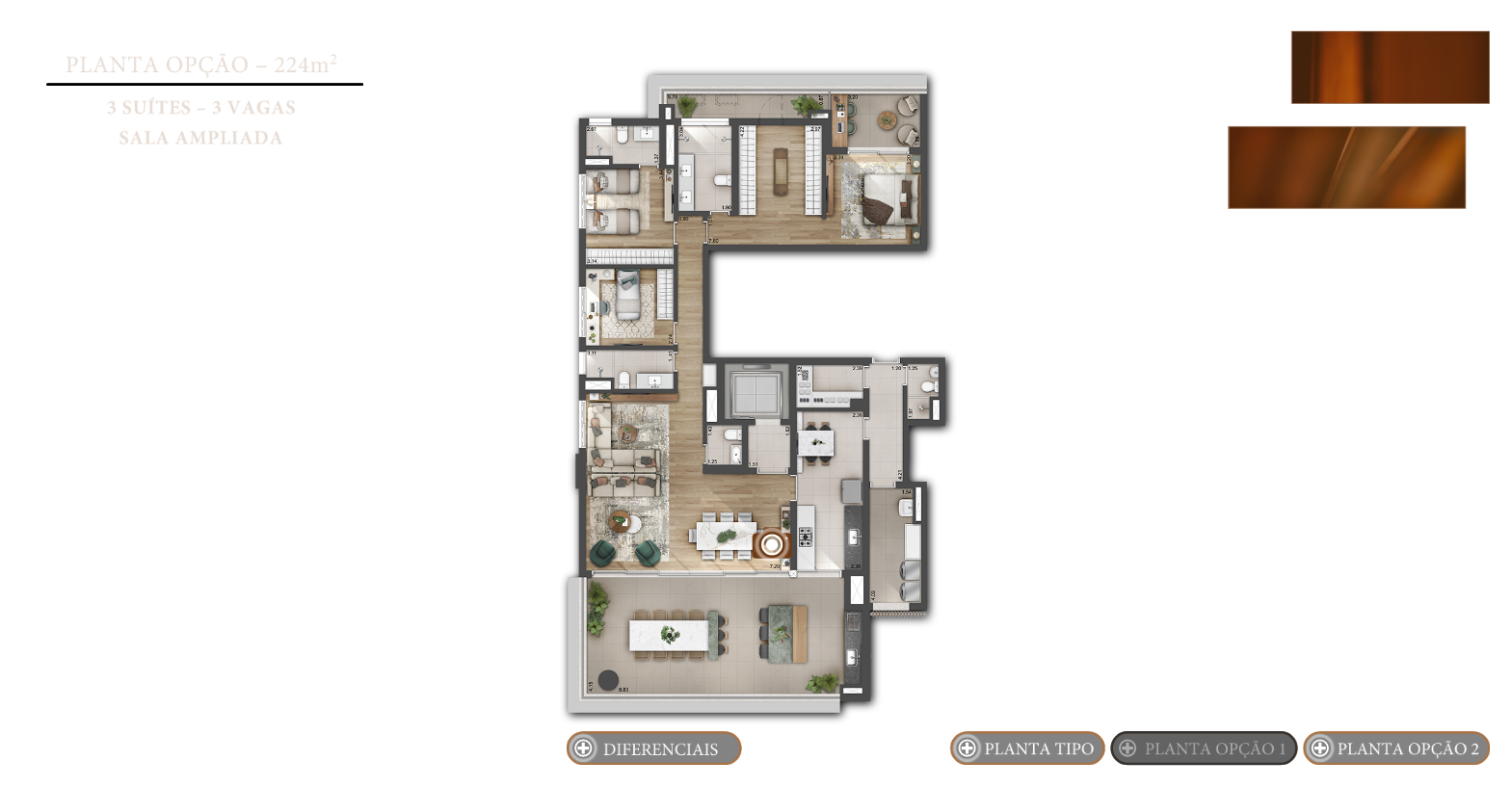 Planta - O ÚLTIMO ENDEREÇO de Alto Luxo: Seu Apartamento de 224m² no Coração de Perdizes - Investimoveis