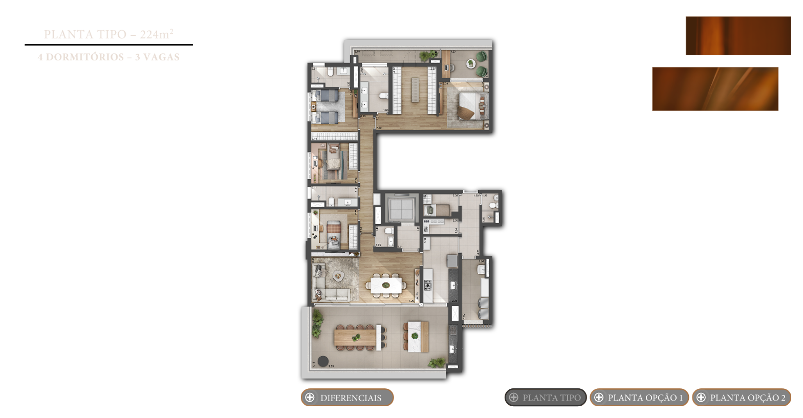Planta - O ÚLTIMO ENDEREÇO de Alto Luxo: Seu Apartamento de 224m² no Coração de Perdizes - Investimoveis